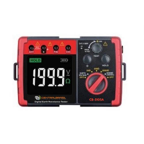 CB-5105A Terrômetro Digital Portátil ( 2.000 OHMS)
