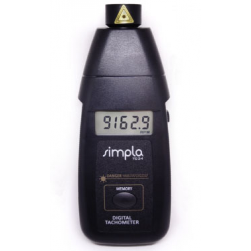 Tacômetro Digital sem Contato com Mira Laser Simpla - TC34